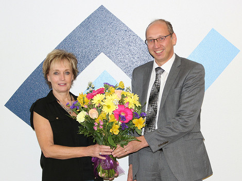 Sue Schappelwein and Albrecht Beck, President and COO KNA